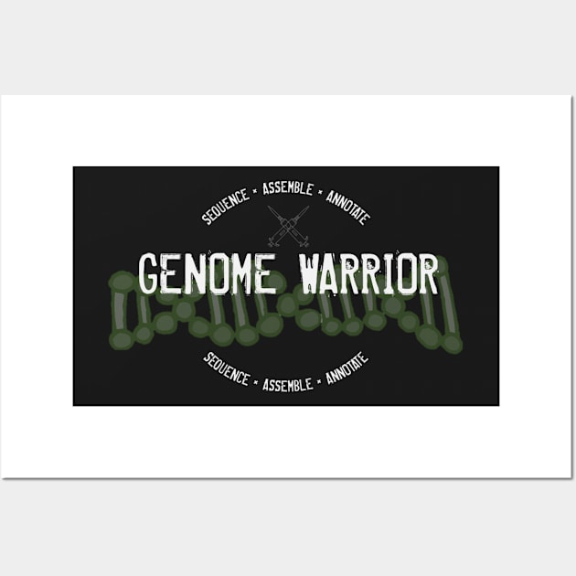 Genome Warrior - Bioinformatics DNA Genetics Wall Art by MoPaws